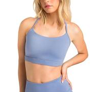 Aruki Women's Y-Back Sports Bra, Lightweight Flexible Knit, Breathable Low-Impact Stretch for Yoga, Pilates, Athletic Training and Low-Intensity Workouts and Lounging Daily Wear - Serenity - XL