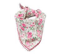 Arumary Soft Cotton & Viscose(Bamboo) Floral Bandanas, Hair wrapper, Headband, Handkerchief, Hair scarf, Neckerchief, 21”X21”, Yellowish Green, Large