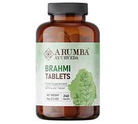 Arumba Ayurveda Brahmi Tablets 240 Tablets, 400 mg per Tablet, Made with Pure Bacopa Monneri Leaf Powder