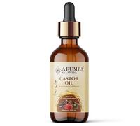 Arumba Ayurveda Castor Oil 100 ml in Glass Bottle, For Dry Skin & Hair Growth, Eyelashes & Eyebrows Hexane Free Natural Food-grade Sustainably Sourced, 100% Pure Cold & Fresh-Pressed