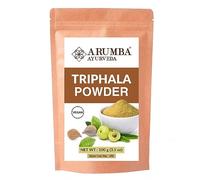 Arumba Ayurveda Triphala Powder 100 Grams for Constipation Relief, Haritaki, Bibhitaki, Amla, Cleanse Vitamin C, Digestion