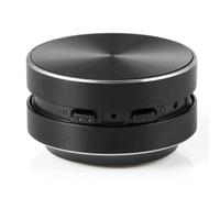 AruMinna Portable Bone Conduction Bluetooth Speaker, 3W Stereo Sound Box with Built-in Mic & FM Radio, 400mAh Type-C Rechargeable Battery, Turn Any Hollow Surface into Speaker (Black)