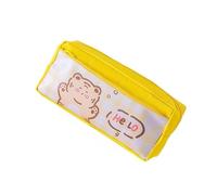 Arunasc Pencil case Set Cute Rabbit Panda Pencil Case Large Capacity Stationery Box Cartoon Pen Bag Aesthetic Makeup Pouch for Office Campus Travel Small(Gelb)