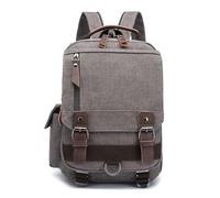 Arunasc rucksack Canvas Cross Body Messenger Bag Shoulder Sling Backpack Travel Rucksack for School Travel Laptop Business Bag schoolbag(Gray,Two shoulders)