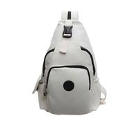 ARUNASC rucksack Casual All-match Backpack Innovative Messenger Bag Lightweight Shoulder Bag Suitable for Outdoor Hiking and Work Unisex schoolbag(Beige)