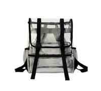 Arunasc rucksack Heavy Duty Clear Backpack Large Capacity Knapsack For Boys Girls Work Travel College schoolbag(Nero)
