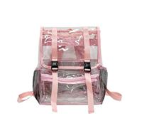 Arunasc rucksack Heavy Duty Clear Backpack Large Capacity Knapsack For Boys Girls Work Travel College schoolbag(Rose)