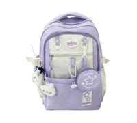 ARUNASC rucksack Large-capacity Dopamine Backpack Stylish And Versatile Schoolbag Preppy Laptop Bag For Back-to-school schoolbag(Lila)