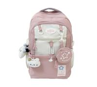 ARUNASC rucksack Large-capacity Dopamine Backpack Stylish And Versatile Schoolbag Preppy Laptop Bag For Back-to-school schoolbag(Rose)