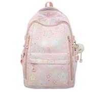 ARUNASC rucksack Star Pattern Backpack Daypack School Bag Travel Shoulder Bag for Students Boys Girls schoolbag(Rose)