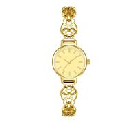 ARUNASC Watches Retro Temperament Watch French Bow Bracelet Watches Waterproof Analog Casual Great Gift Digital(Gold)