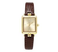 ARUNASC Watches Retro Watch Temperament Women's Watches Niche Light Luxury Square for Gift Digital(Brown)