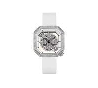ARUNASC Watches Square Hollow Watch Waterproof Diamond Watches with Silicone Strap Light Luxury Gift Digital(Wei)