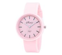 ARUNASC Watches Student Quartz Watch Analog Waterproof Women's Wristwatches with Silicone Strap Digital(Rose)