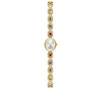 ARUNASC Watches Vintage Quartz Watch Oval Dial Light Luxury Color Bracelet Watch Waterproof Watch a Great Gift for Women Gold/Silver Digital(Gold)