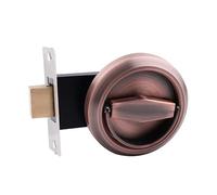 ARUNASO Handles Door Lockers Doorknobs Ring Doors Pulls Hidden Recessed Install Cup Door Lock Single-Sided Privacy Sliding Locks Door Locks(Color3)
