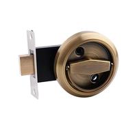 ARUNASO Handles Door Lockers Doorknobs Ring Doors Pulls Hidden Recessed Install Cup Door Lock Single-Sided Privacy Sliding Locks Door Locks(Color4)