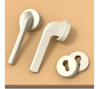 ARUNASO Handles Indoor Mute Door Lock Household Universal Bedroom Bathroom Room Handle White for Door Thickness 35-50mm Door Locks(Color1)
