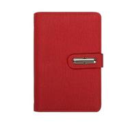 ARUNASO note book 5 Packs Notebook A7 Leaf Witing Journal Portable Pocket English Word Book Carry For Work School Note Tasks notepad(Rot)