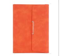 ARUNASO note book A5 Notebook 8.38 × 5.38 Inches Journal PU Leather Notepad 80 Pages for Men And Women Writing Office And Study Supplies notepad(Orange)
