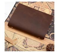 ARUNASO note book A5 Notebook 8.38 × 5.38 Inches Note book Classic Leather Rings Binder Notepad Genuine Leather for Journal Diary gift notepad