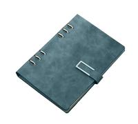 ARUNASO note book A5 Notebook 8.38 × 5.38 U-shaped page loose button Journal Notepad 96 Pages for Men And Women Writing Office And Study Supplies notepad(Blu)