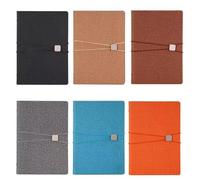 ARUNASO note book B5 Notebook 8.38 × 5.38 Inches Loose Leaf Gift Box Leather Conference Journal Notepad 96 Pages for Office And Study Supplies notepad(Orange)