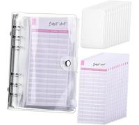 ARUNASO note book Loose Leaf Notebook 10.6 × 7.47 Inches Journal Leather Notepad 12 Pages for Money Recording And Financial Management notepad