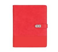 ARUNASO note book Notebook 240x180mm Business Loose Leaf Notepad 100 Pages Splicing Leather Office Notebook for Office And Study Supplies notepad(Rot)