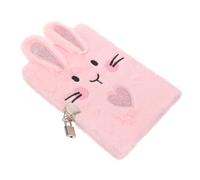 ARUNASO note book Plush Notebook 8.45x6.09 Inches Journal Leather Notepad 96 Pages for School Travel And Daily Planning Cute Plush Cover notepad