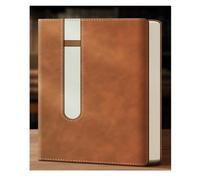 ARUNASO note book Thick Notebook B5 A5 With Pen Insertion Notepad Leather Meeting Notebook for Students Writing Journal notepad(Brown,A5)