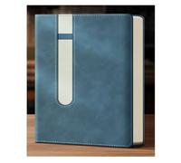 ARUNASO note book Thick Notebook B5 A5 With Pen Insertion Notepad Leather Meeting Notebook for Students Writing Journal notepad(Donker Blauw,A5)