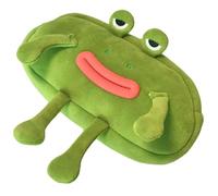 ARUNASO Pen case Cute Pencil Case Big Mouth Frog Pen Pouch Large Pencil Bag with Zipper Stationery Storage and Organizer Back to School Supplies Large Capacity