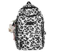 ARUNASO rucksack Cow Leopard Print Backpack For Students, Lightweight And Large Capacity For Teenagers girls(Nero)