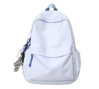 ARUNASO rucksack Student Backpacks Solid Color Daypack Big Lightweight And Good Looking School Book Bag schoolbag(Blu)