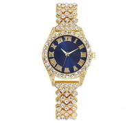 ARUNASO Wrist Diamond-Studded Watch Casual Quartz Watch Women's Watches 15mm Wide Wristband Gift Digital(Gold,Rot)