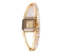 ARUNASO Wrist Women's Bracelet Watch Square Dial Analog Quartz Wristwatch for Birthday Gift for Women Girl Digital Watch(Gold)