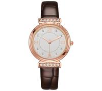 ARUNASO Wrist Women's Leather Quartz Watch Leather Strap Analog Quartz Watches Premium Fashion Wristwatch Digital(Brown)