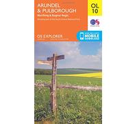Explorer Ol10 Arundel & Pulborough Map With Digital Version - Orange, Orange One Size