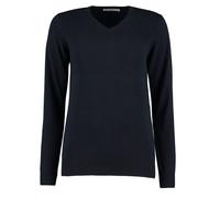 Arundel V Neck Long-Sleeved Sweater Top Kustom Kit Navy 12