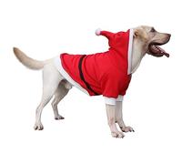 ARUNNERS Santa Claus Father Christmas Holiday Costumes for Extra Large Dogs Hoodies Clothes Labrador Rottweiler Great Dane, Red, 9X-Large