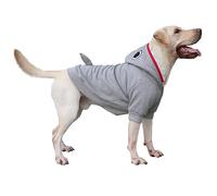 ARUNNERS Shark Christmas Holiday Costumes for Extra Large Dogs Jaws Hoodies Clothes Labrador Rottweiler Great Dane, Grey, 9X-Large