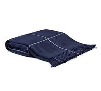Arus Acrylic Highlands Collection Queen Throw Blanket Navy-White, 60x80