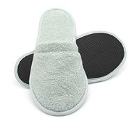 Arus Cotton Terry Spa Slippers - 2 Pair - Seafoam, 5-8, SEA-12