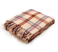 Arus Nature Collection Tartan Design Turkish Throw Blanket Sahara 60" X 80"