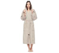 Arus Women's Hooded Bathrobe, 100% Cotton Terry Towelling, calf length or ankel length, for Home, Gym, Spa and Hotel