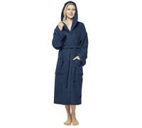 Arus Women's Hooded Bathrobe, 100% Cotton Terry Towelling, calf length or ankel length, for Home, Gym, Spa and Hotel