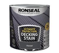 ARUUJ 2.5L Decking Stain Paint Ultimate Protection - Slip Resistant Rainproof, Suitable for Hardwood Softwood Exterior Wood - Protects from Scuffs and Scratches Stays Tough in Winter (Charcoal)