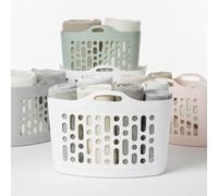 ARUUJ - 50L Flexi Basket 1 Pcs, Laundry Washing Bucket, Flexible Baskets With Handle, Large Plastic Storage Hamper, Lightweight Home Organisation Bucket, Strong Flexi Baskets Washing Line