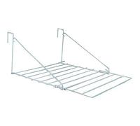 ARUUJ 7m Over the Door Drying Clothes Airer - Indoor Outdoor Caravan Foldable Utility Airers - White Metal Laundry Towel Rail Dryer - Laundry Washing Line Rack Balcony Doors Window Hanger